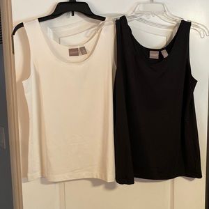 Bundle Women’s Chico’s Microfeel Timeless Tanks size 1